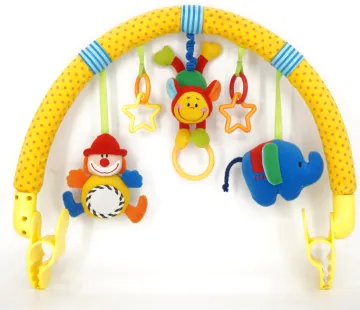 baby stroller toys with rattle mirror squeaker and vibration