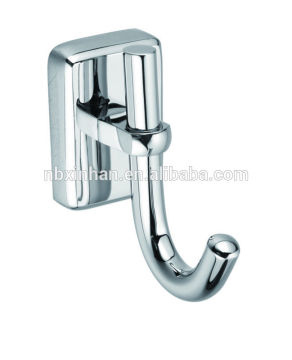 single chrome plated brass robe hook