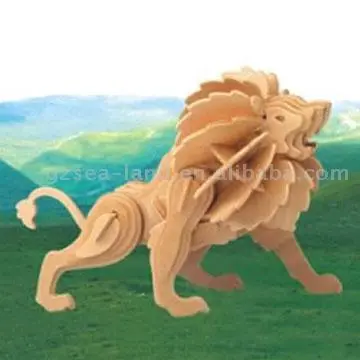 Little Lion Wooden Toy