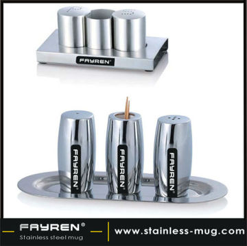 304s/s Stainless steel cruet & shaker