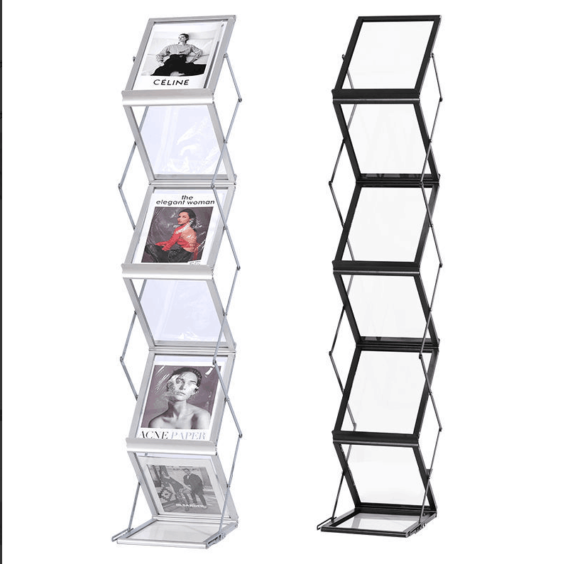 Zigzag Folding Brochure Holder for Display or Advertising