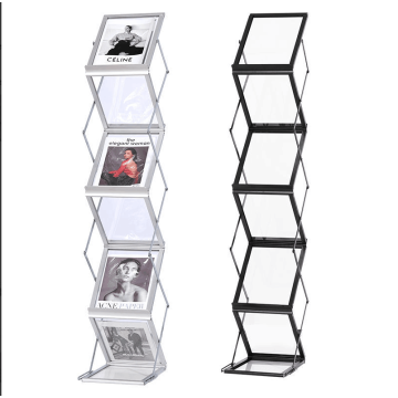Zigzag Folding Brochure Holder for Display or Advertising