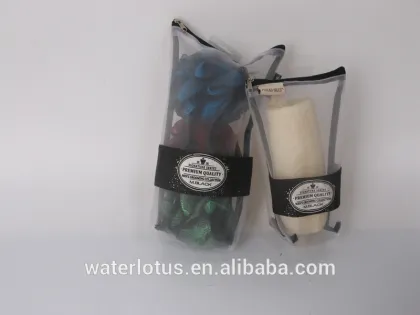 shower pouf bath ball and loofah sponge for exfoliate skin