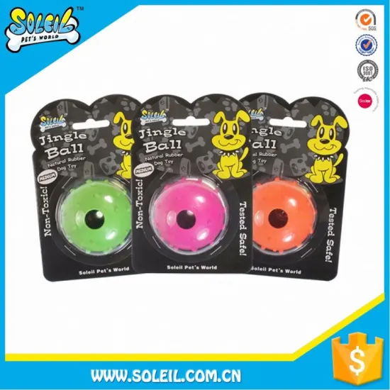 Hot Sale Rubber Sound Toy Jingle Ball Pet Toys For Dog Ball
