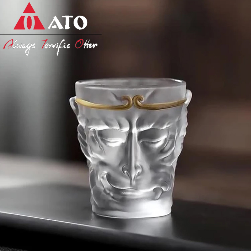 WuKong model glass water transparent frosted tea cup