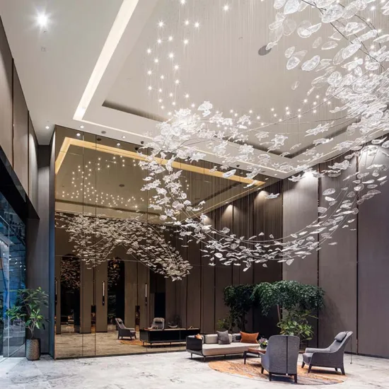 Creative Design Hotel Lobby Decoration Glass Chandelier