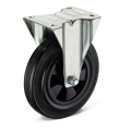 Heavy duty rubber casters with orientation function