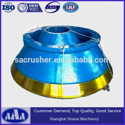 Terex Finlay rock cone crusher spare parts high manganese steel cone crusher casting mantle and concave bowl liner