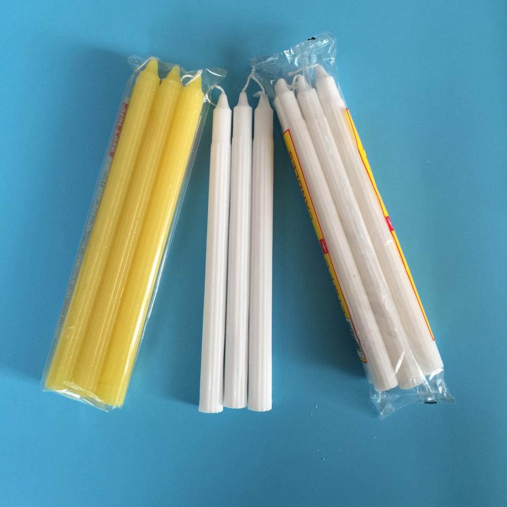 300G paraffin wax stick fluted candle velas