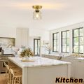 Farmhouse Semi Flush Mount Ceiling Light