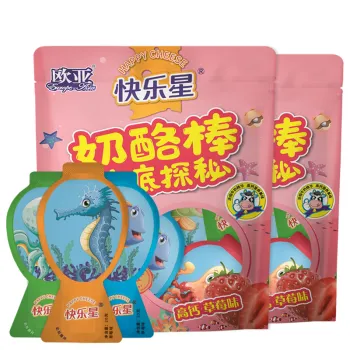 Strawberry-flavored cheese stick Treat Perfect Kids Snack