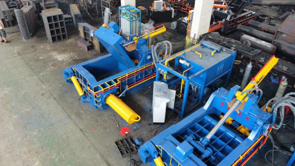 Metal Sheets Shavings Chips Scraps Processing Baler Machine