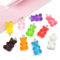 Resin glitter bear charms bulk jewelry accessories