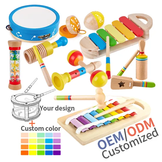 Musical Instruments Toy Set for Baby and Preschool Kids: Wooden, Funny, and Educational Gift