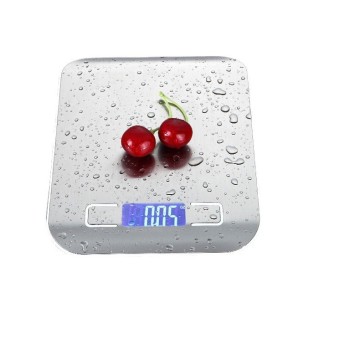 Digital Stainless Steel Kitchen Scale - 5Kg/1g LCD Electronic Scales for Food Diet and Postal Measurement