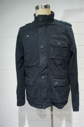Stock men 100%cotton jacket coat