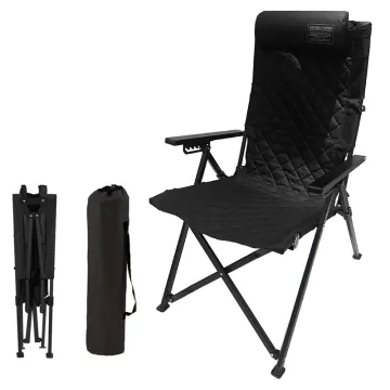 Feistel Hot Sale: 5-Position Adjustable Outdoor Reclining Metal Folding Camp Chair with Armrest