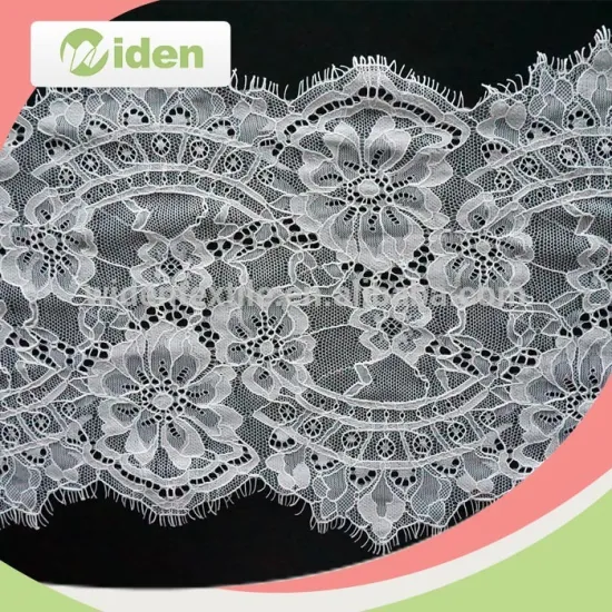 Elastic 3CM White Eyelash Nylon/Spandex Lace Trim Wholesale