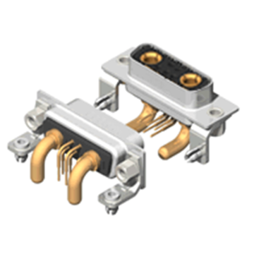 7W2 H-hoekige D-sub-connectoringang PCB-kaartvergrendeling