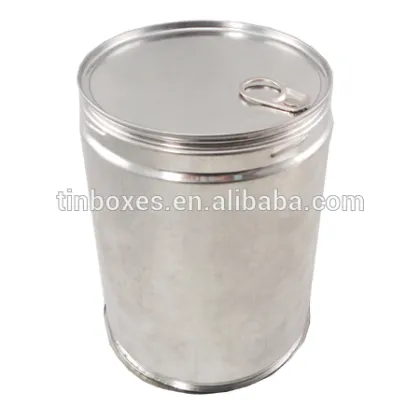 Food grade empty round metal baby milk powder tin container