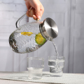 Hitzebeständiger Wasserkrug/Karaffe/Krug aus Borosilikatglas für hausgemachten Saft
