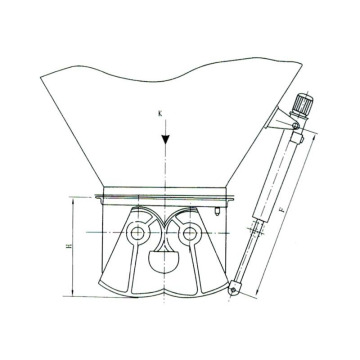 Q EZ pneumatic fan shaped gate