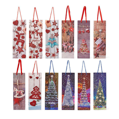 Beautiful Christmas Gift Bag For Wine Bottles