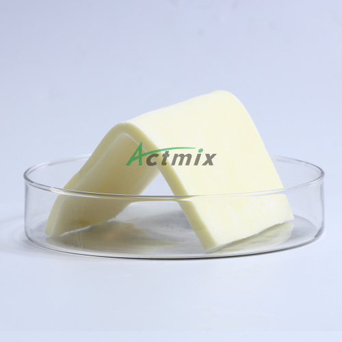 Slab Form Pre-dispersed Rubber Chemicals; Plate Form Polymer-bound Rubber Additives; Plate Form Rubber Chemicals for Mixing EPDM Auxiliary accelerator MBTS-75 DM-75 Supplier