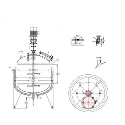 Sand blast wear-resisting anti-corrosion reactor