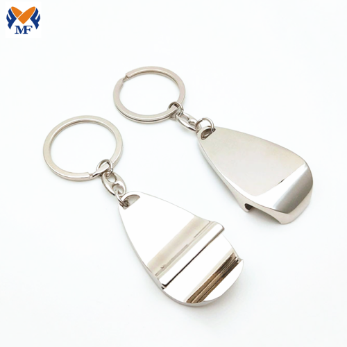 Metal Custom Bottle Opener Keychain Key Ring