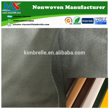 Black nonwoven fabric applied for artificial leather basic materials