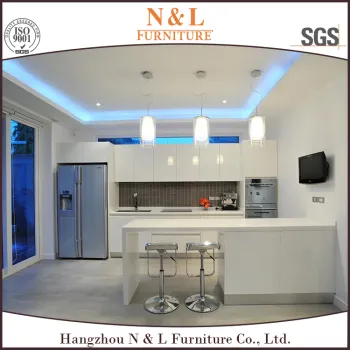 White Paint kitchen cupboard, modular kitchen designs with kitchen appliance hot sale/modern furniture