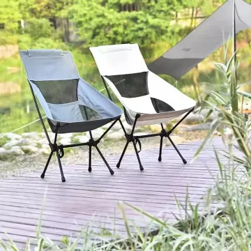 Polar Everest Outdoor Furniture Camping Folding Chairs High Back with Carry Bag