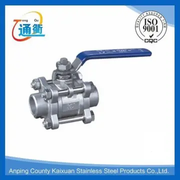 casting female cf8m/cf8 3pc threaded ball valve 1000psi