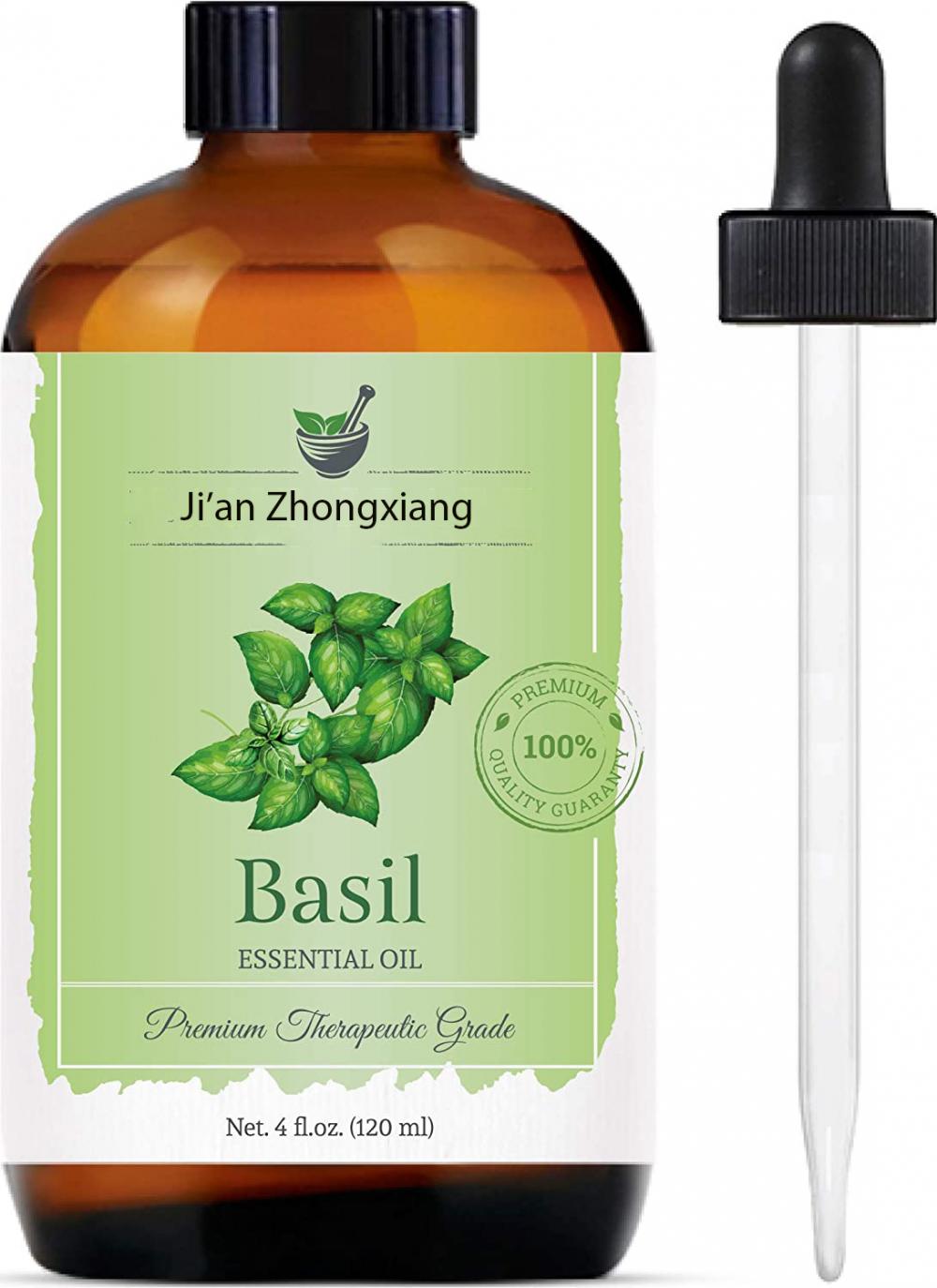 OEM ODM 100% Pure Therapeutic Grade Essential Basil oil bulk price