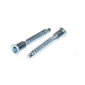 Hexagonal Confirmat Screw Blue Zinc Plated