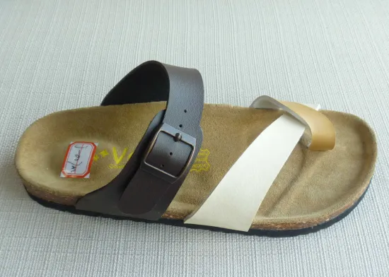 Shopping / Office Summer Men Cork Sandals , Pu Textile Open Round Toe