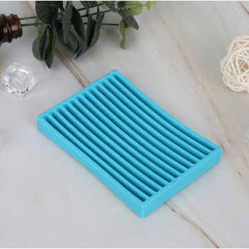 Plat de savon en silicone en gros avec drainage