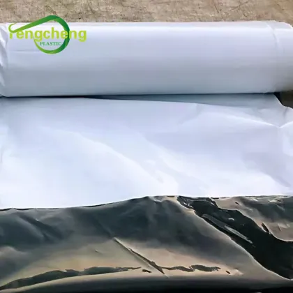 Hydroponics Black White Plastic Greenhouse Cover