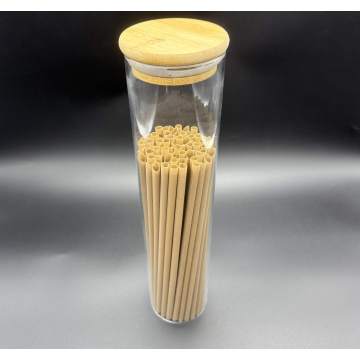 Fully degradable Spartina alterniflora straws