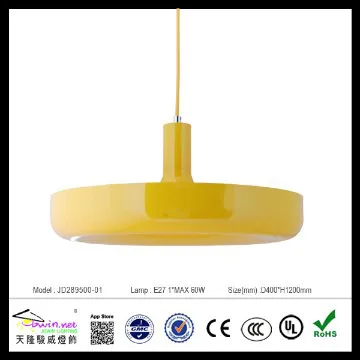 modern glass yellow  chandelier light