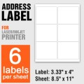 Självhäftande laserskrivare etiketter A4 Paper Sticker