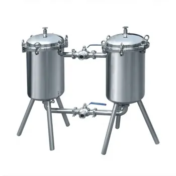 Double Barrel Sanitary Grade Pressure Filter for Food Grade Solid-Liquid Separation