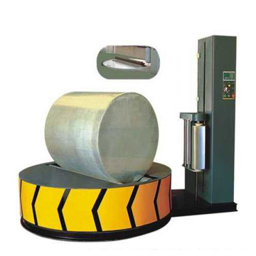 Pre stretch film wrapping machine reel type for paper roller