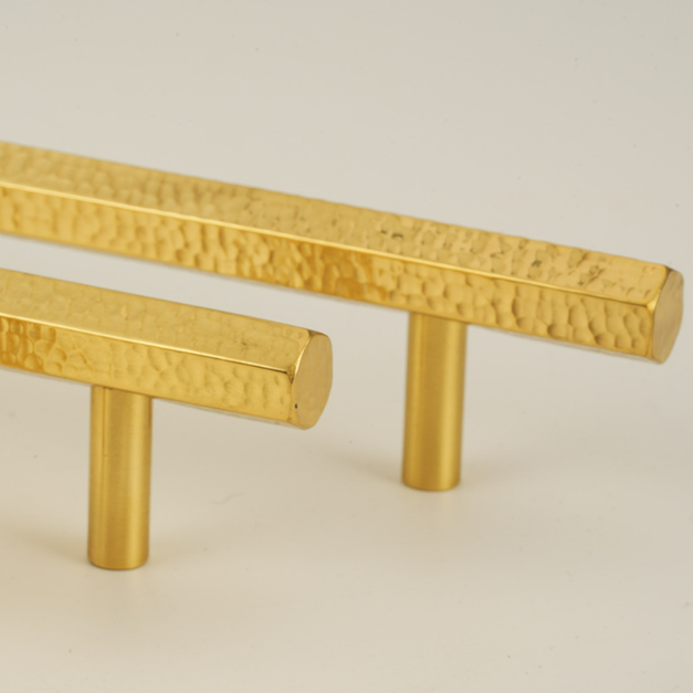 brushed brass pull handles