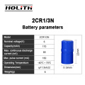 Baterias CR1/3N 3V 170mAh Bateria de lítio