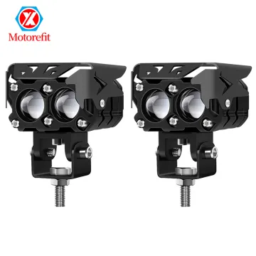 Waterproof Dual Color LED Mini Driving Lights for Dirtbike and Motorcycle