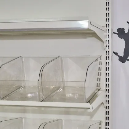 Single sided Bucket Snack Rack Against the Wall