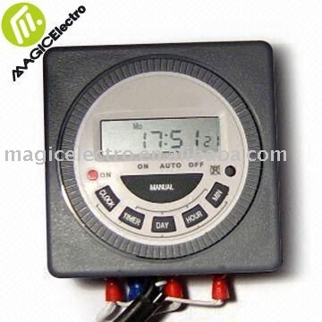 12V DC Programmable Digital Timer with Daily and Weekly 8 Programs