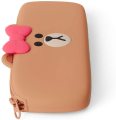 Karakter Choco Lucu Silicone Pensil Pouch Bag